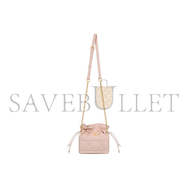 DIOR MISS CARO MINI BUCKET BAG WITH DRAWSTRING S5223UHAG-M413 (18.5*16*13cm)